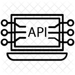 API Integration Icon - Download in Line Style