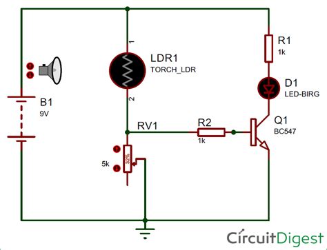 Simple LDR Circuit to Detect Light