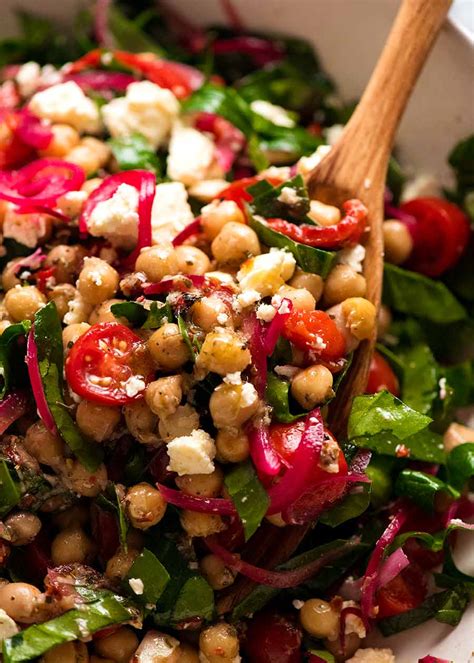 Greek Marinated Chickpea Salad | RecipeTin Eats