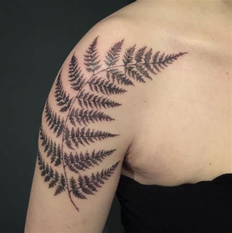 40+ Beautiful Fern Frond Tattoo Designs - TattooBlend