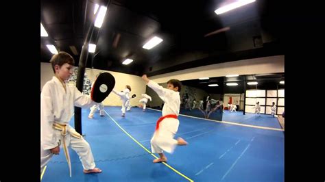 OKINAWA KARATE DOJO training - beginners class - YouTube