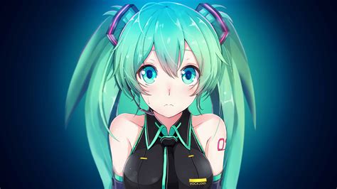 Hatsune Miku Portrait UHD 4K Wallpaper | Pixelz