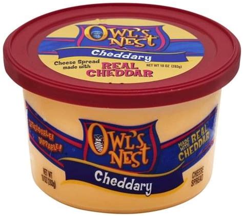 Owls Nest Cheddary Cheese Spread - 10 oz, Nutrition Information | Innit