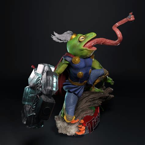 Throg the frog - thor 3D model 3D printable | CGTrader