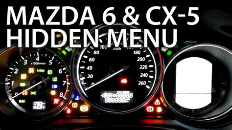 How to enter Mazda CX-5 & 6 3rd gen. hidden test menu (instrument ...