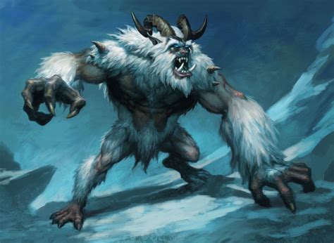 chris-dien-yeti-v3.jpg (1620×1185) | Mythical creatures, Fantasy ...