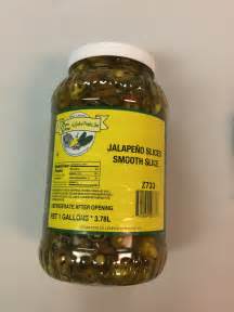 Sliced Jalapeno Peppers 1 Gal - Piqua Pizza Supply