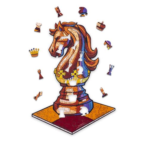 Chess Knight 3D Wood Jigsaw Puzzle — Winston Puzzles