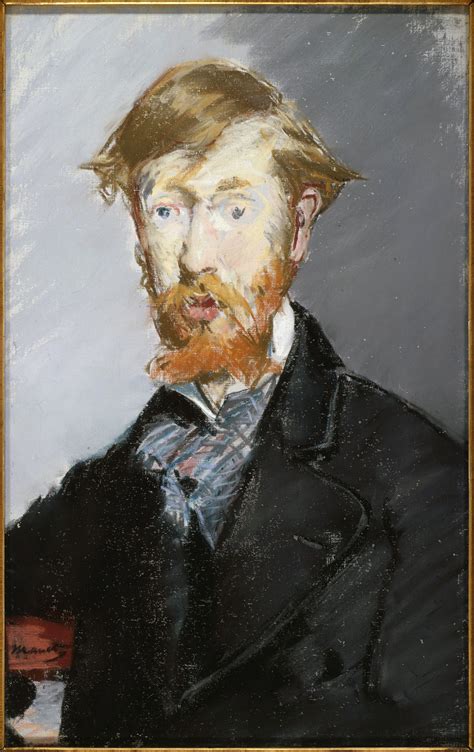 by Édouard Manet (French, 1832–1883) - George Moore,1879, pastel on ...