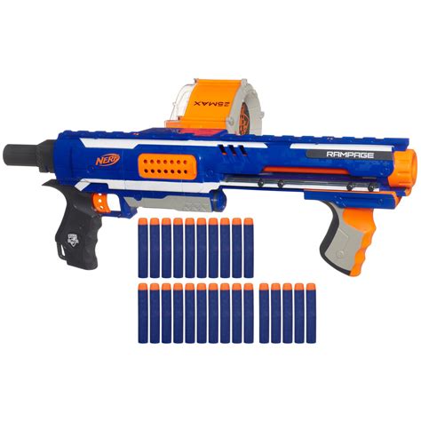 NERF N-Strike Elite Rampage Sonic Ice Series Blaster, Foam Darts, Kids ...