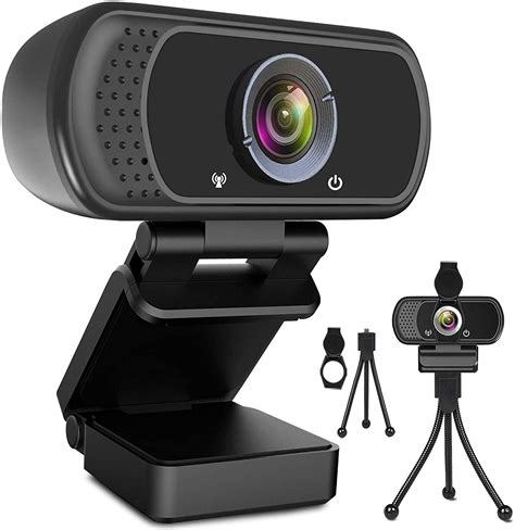 Webcam HD 1080p Web Camera, USB PC Computer Webcam with Microphone ...