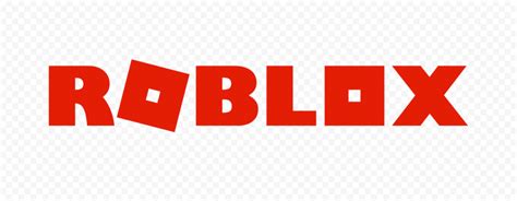 HD Roblox Red Text Logo PNG