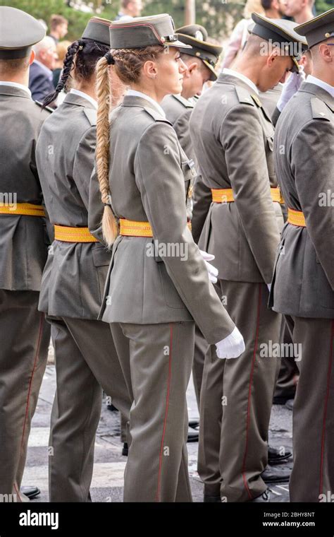 Belgrade / Serbia - September 8, 2018: Promotion of youngest officers ...