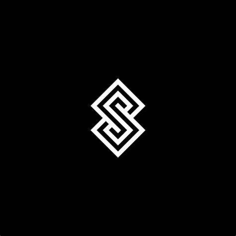 S monogram minimalist black and white logo design inspiration ...