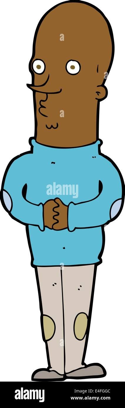 cartoon funny bald man Stock Vector Image & Art - Alamy