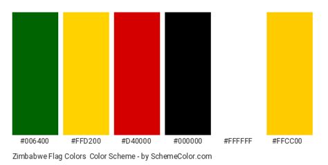 Zimbabwe Flag Colors » Black » SchemeColor.com