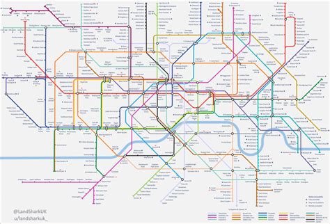 I made a 2040 London Tube map showing Crossrail 2 & 3, plus Bakerloo ...