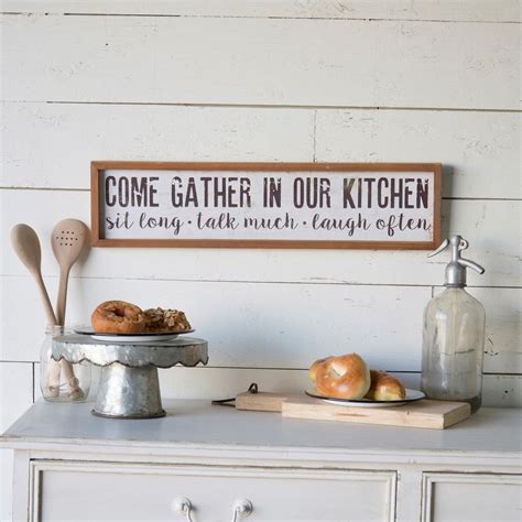 Gather in Our Kitchen Sign Online - The Fox Décor | Kitchen decor signs ...