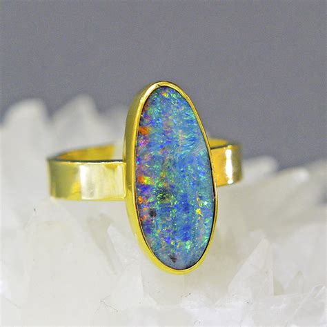 Boulder Opal Ring