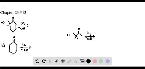 SOLVED:draw the major product of 2butanone & excess I2/ OH