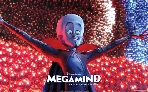 Megamind HD Wallpaper: Bad, Blue, Brilliant