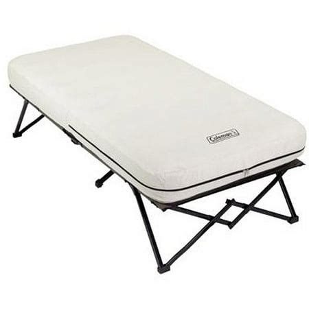 Coleman Twin Airbed Folding Cot with Side Table and 4D Battery Pump ...