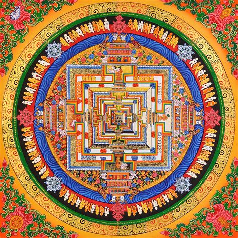 Tibetan Buddhist Kalachakra Mandala