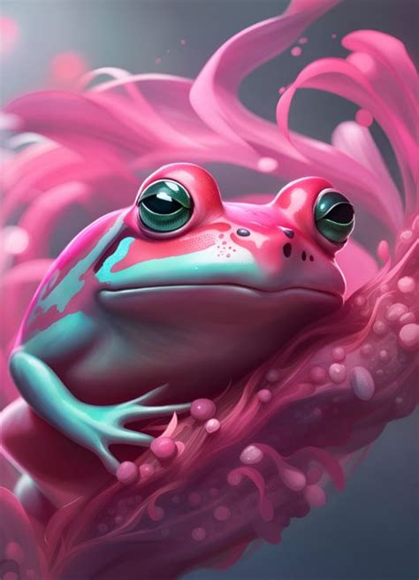 Magical Pink Frog - the Art Chick - Digital Art, Fantasy & Mythology ...