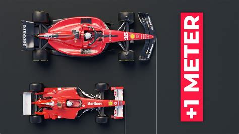 How big are 2023 F1 Cars compared to 2004? | 3D Comparison - YouTube