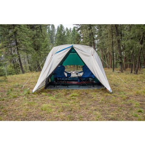 4-Person Cabin Camping Tent with Enclosed Weatherproof Screen Room ...