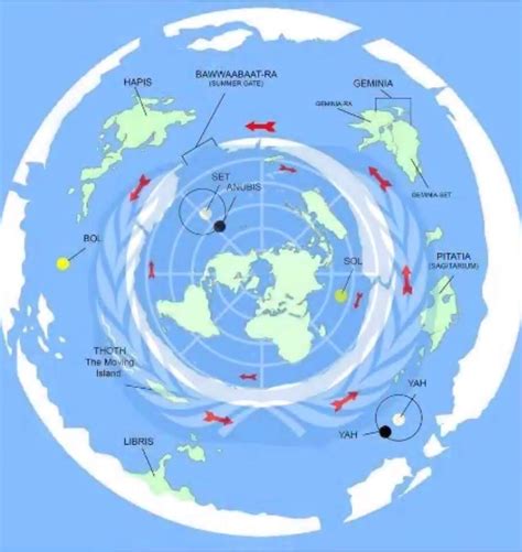 Flat Earth United Nations Map Of The World