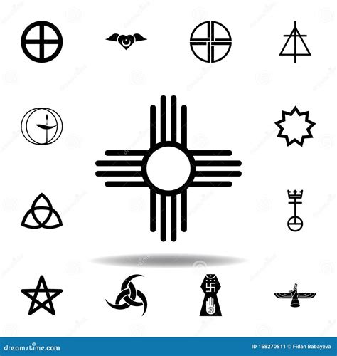 Religion Symbol, Native American Sun Icon. Element of Religion Symbol ...