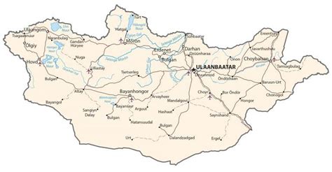 Mongolia Map and Satellite Image - GIS Geography