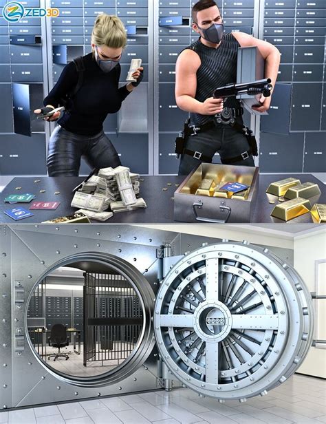 Z Bank Vault Robbery and Poses – Render-State