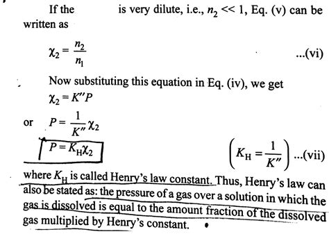 What is the relation between Kh ( Henry's law constant) and molecular ...