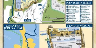 Temple mount map - Map of temple mount (Israel)