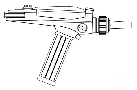 Ray Gun Line Drawing Digital Art by Bigalbaloo Stock - Pixels