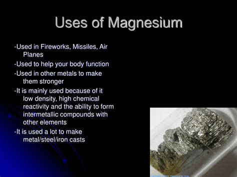 PPT - Magnesium PowerPoint Presentation, free download - ID:1733044