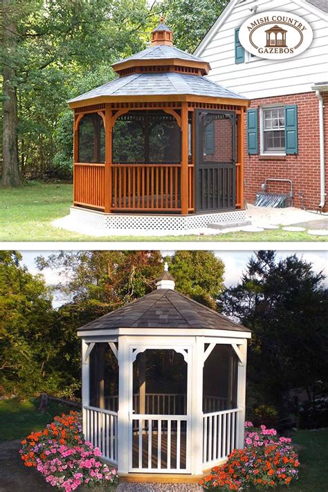 Screened Gazebo & Custom Designs | Amish Country Gazebos | Screened ...