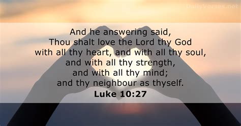 October 28, 2020 - Bible verse of the day (KJV) - Luke 10:27 ...