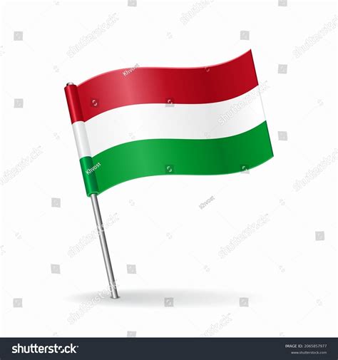 Hungarian flag map pointer layout. Vector - Royalty Free Stock Vector ...