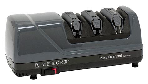 MERCER CUTLERY Electric Knife Sharpener, Number of Stages 3, 120 V ...