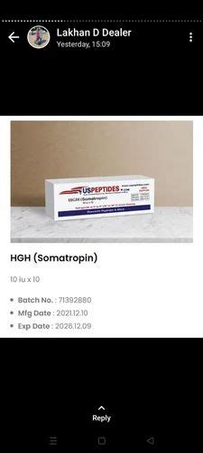 Us Peptides Hgh, Packaging Type: Box at Rs 6500 in Khilchipur | ID ...