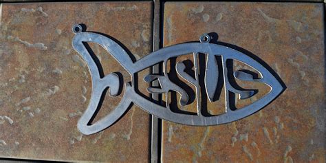 Jesus Fish Metal Sign Jesus Sign Christian Sign Custom - Etsy UK