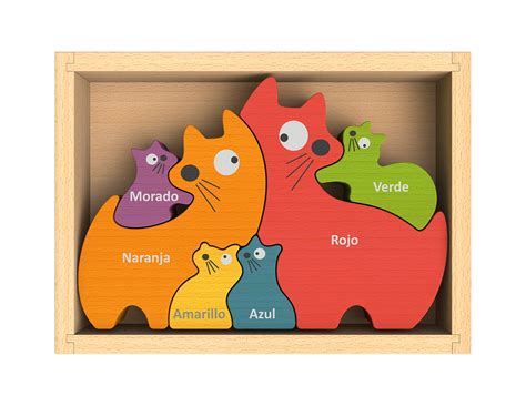 Beginagain Cat Family Puzzle With Curriculum - Puzzle Game For Playing ...