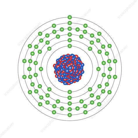 Gold, atomic structure - Stock Image C013/1636 - Science Photo Library