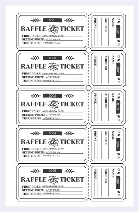 25+ Raffle Ticket Templates Printable (Free /Paid) - 2024