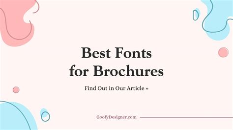 24 Fonts for Brochures That Will Propel Your Visual Communication