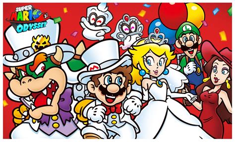 Super Mario Odyssey first anniversary artwork, plus a little dance video