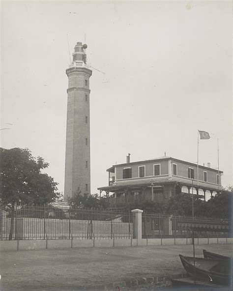 Egypt - Port Said lighthouse - historic photo - World of Lighthouses